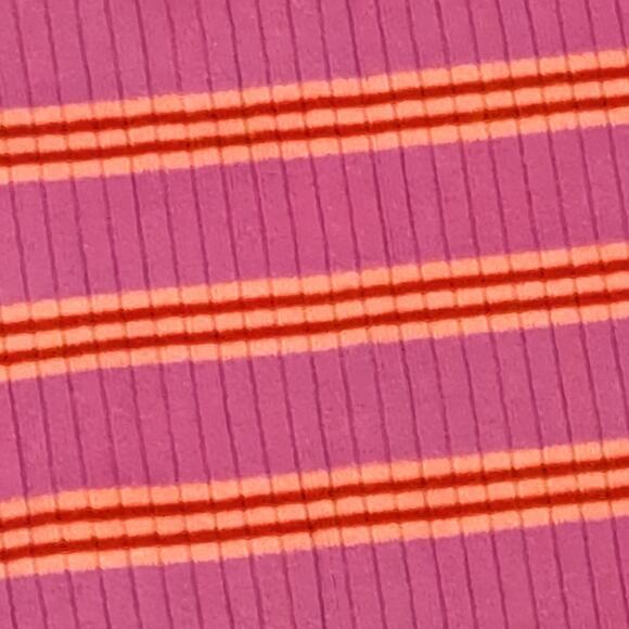 Hanna Andersson Ribbed Pink And Orange Striped Tank Top Size 10 - Picture 3 of 5